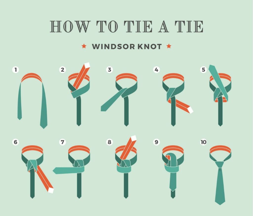 Nyakkendőkötés lépésről lépésre – egy rövid és egyszerű útmutató